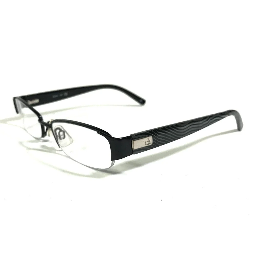 Calvin Klein ck5275 001 Eyeglasses Frames Black Rectangular Half Rim 49-16-135